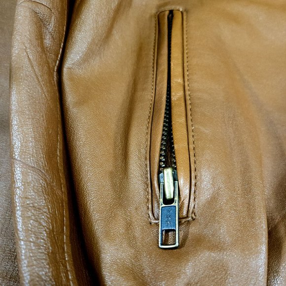 Gap Genuine Leather Zip-Up Jacket - Picture 4 of 10